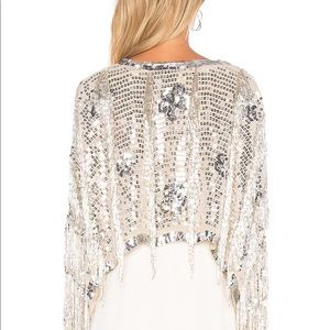 Mes Demoiselles Silver Sequin Mistinguette NEW